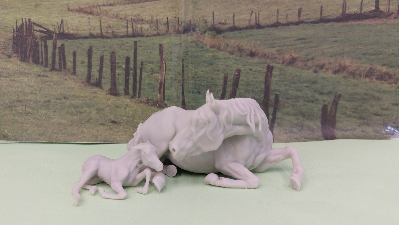Resin modelpaarden, Ophalen of Verzenden, Zo goed als nieuw, Paard, Beeldje of Figuurtje