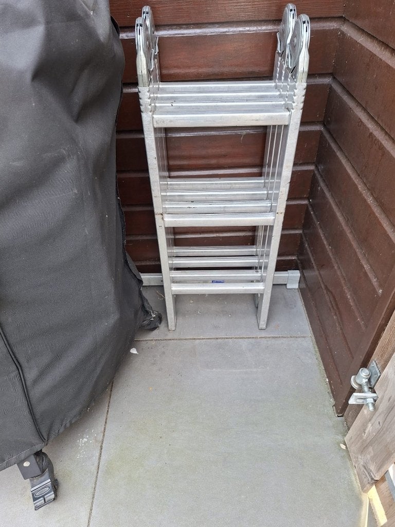 vouwladder, Doe-het-zelf en Verbouw, Ladders en Trappen, Ophalen, Gebruikt, Ladder, Opvouwbaar of Inschuifbaar