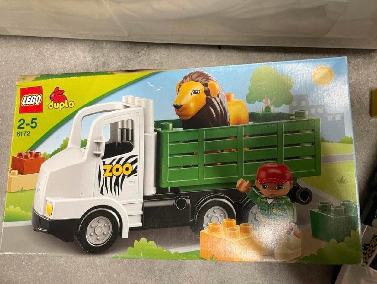 Lego Duplo 6172 Zoo Vrachtwagen met Leeuw en Verzorger, Kinderen en Baby's, Inclusief minifiguren, Gebruikt, Ophalen of Verzenden