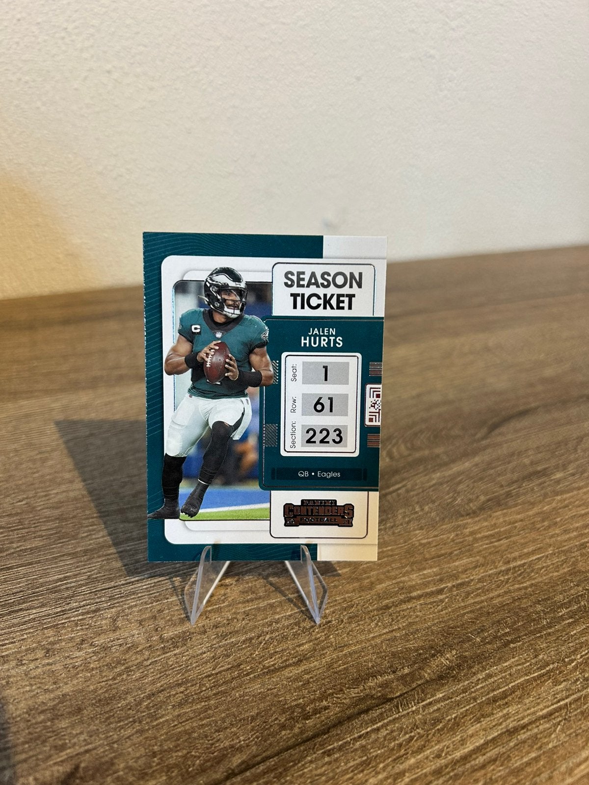 Jalen Hurts 2021 Panini Contenders Football #79 Eagles, Ophalen of Verzenden, Zo goed als nieuw, Buitenlandse clubs, Poster, Plaatje of Sticker