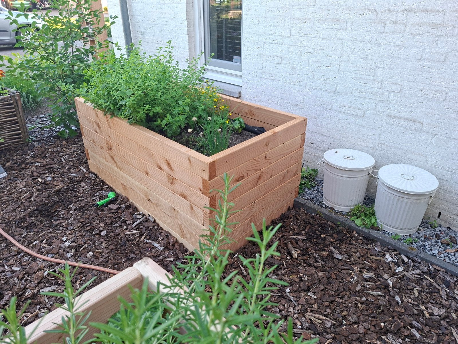 zware kwaliteit moestuinbak douglas hout elke maat, Tuin en Terras, Bloembakken en Plantenbakken, Ophalen, 100 cm of meer, Nieuw