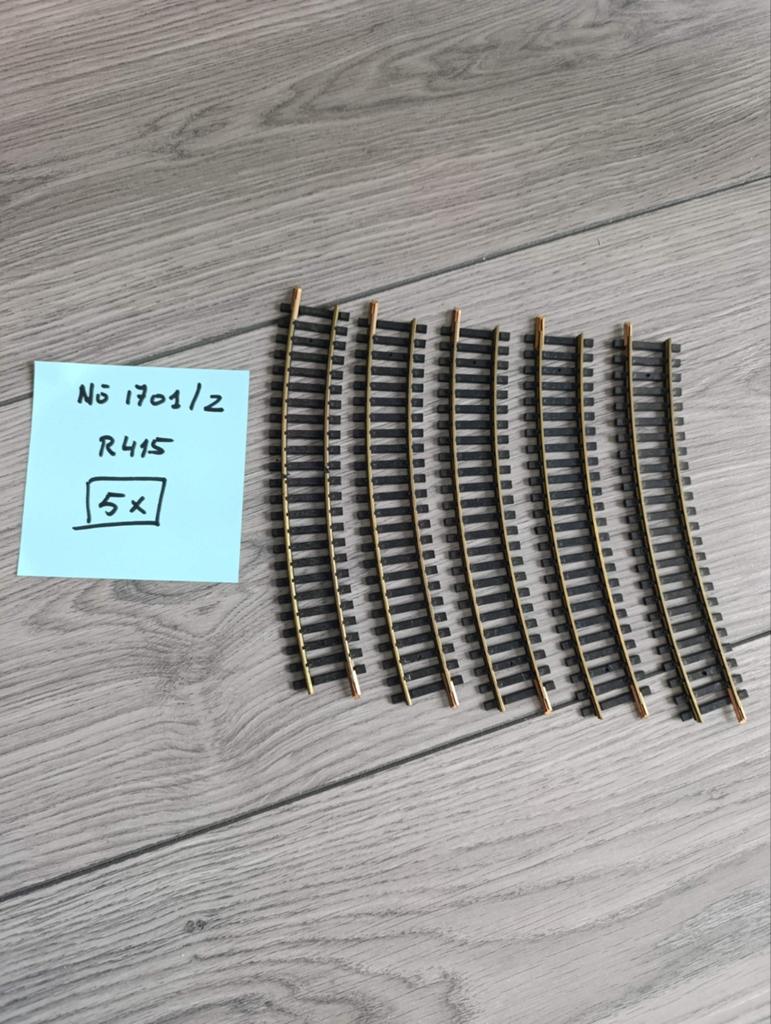 Fleischmann Rails R415 (5x) - 1701/2, Gebruikt, Gelijkstroom, Fleischmann, Rails