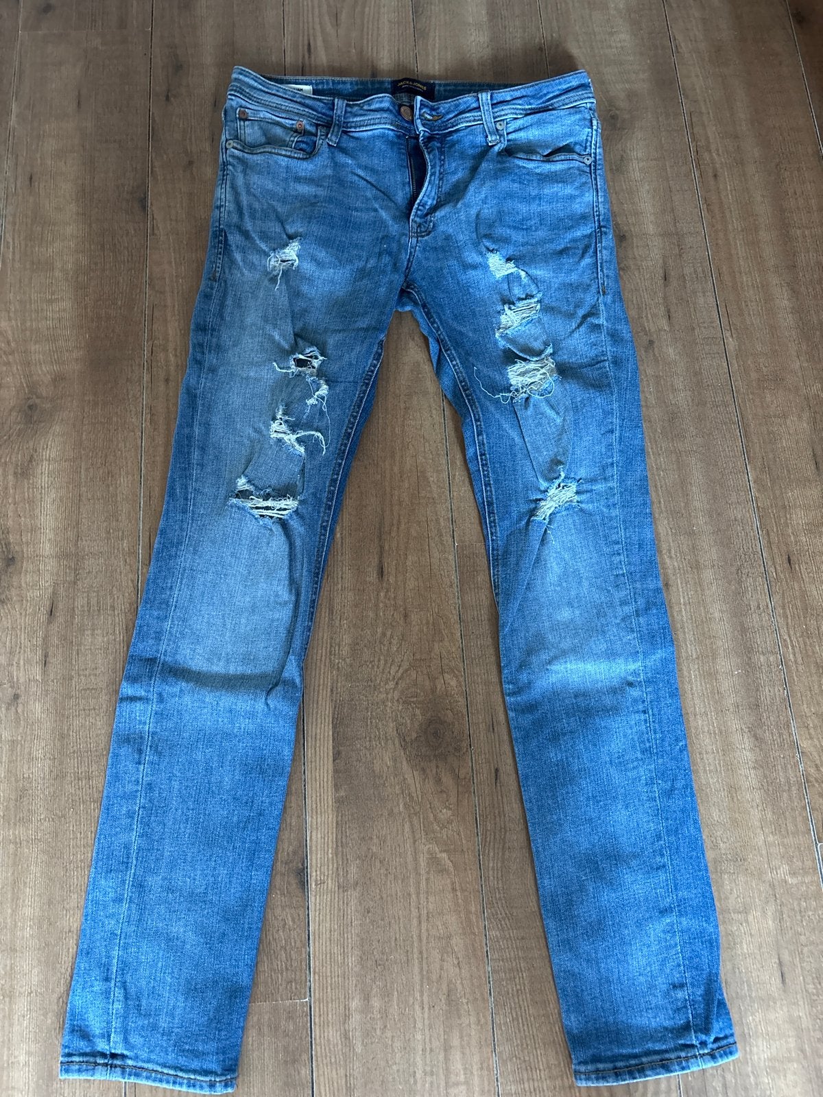 Jack & Jones spijkerbroek maat 33/32, Kleding | Heren, Spijkerbroeken en Jeans, Ophalen of Verzenden, Gedragen, Blauw, Overige jeansmaten