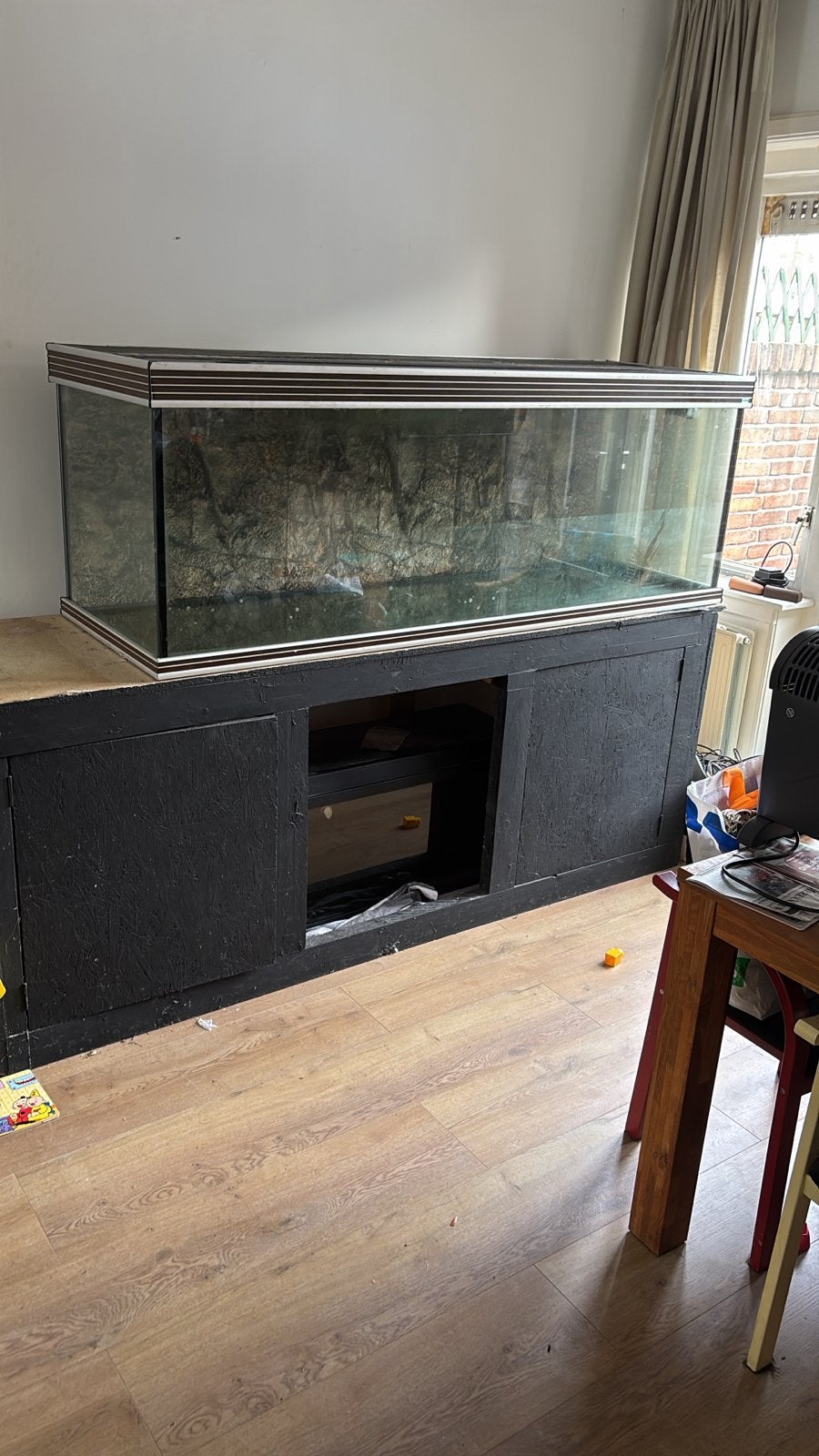 Aquarium met stand van 210cm, Ophalen, Leeg aquarium