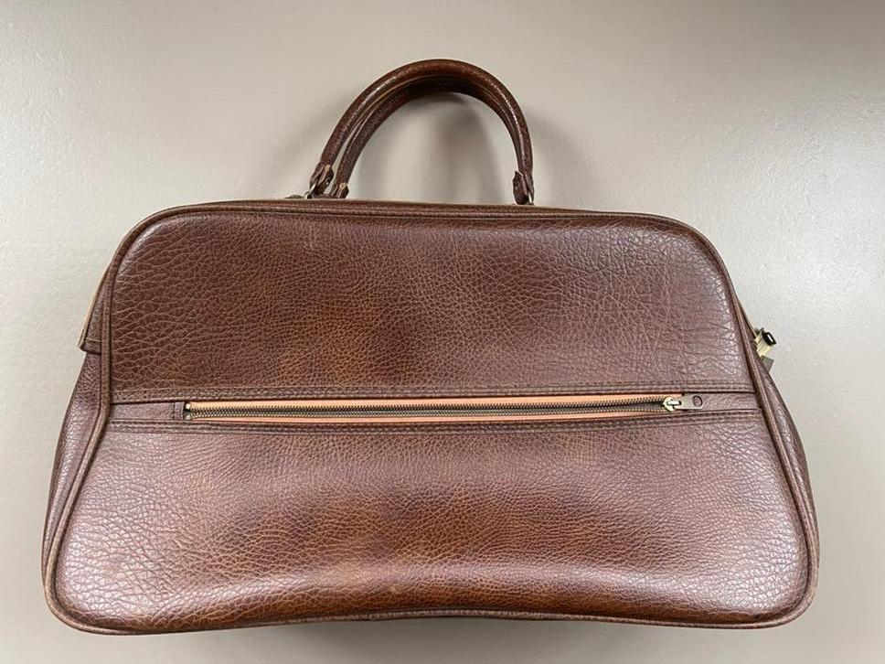 Vintage Tas - Bruin, 40 tot 60 cm, Bruin, Minder dan 35 cm, Zo goed als nieuw