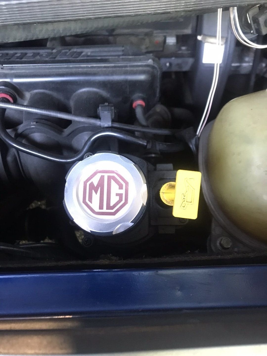 mg f mgf mg tf mgtf olievuldop nieuw chrome aluminium, -, -, Nieuw, Ophalen of Verzenden