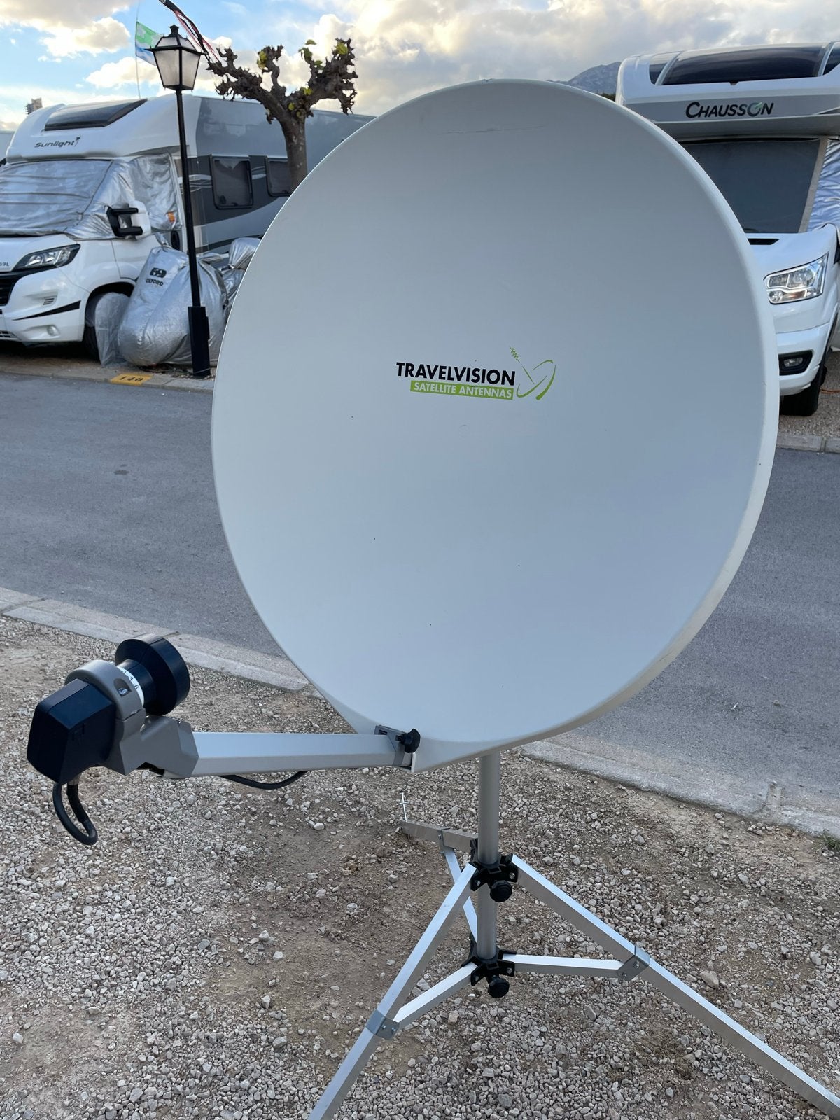 Travel Vision R7 80 volautomatische schotel, Audio, Tv en Foto, Schotelantennes, Ophalen, Zo goed als nieuw, (Schotel)antenne