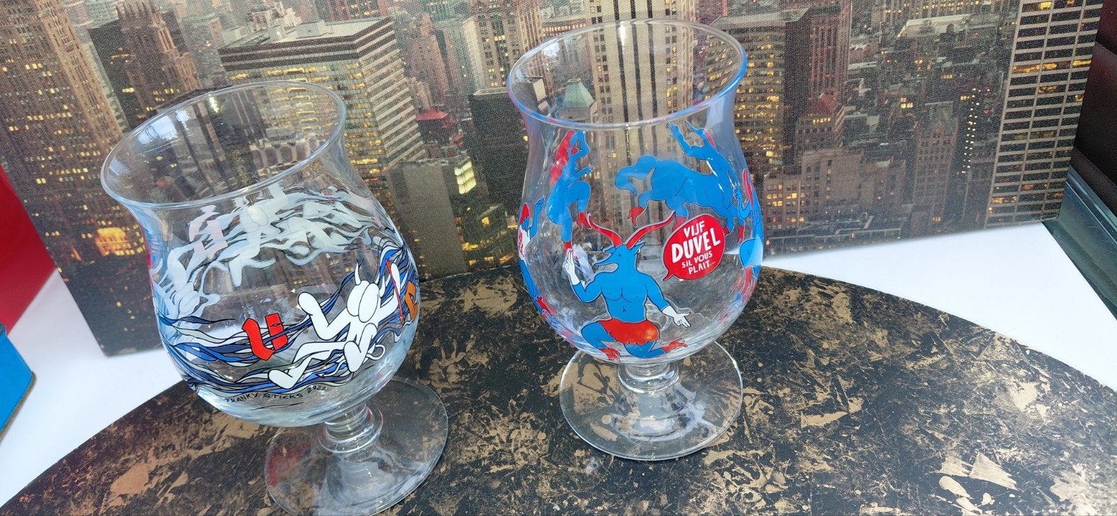 Duvel bierglazen - Limited Edition, Nieuw, Ophalen of Verzenden, Meerkleurig, Overige merken