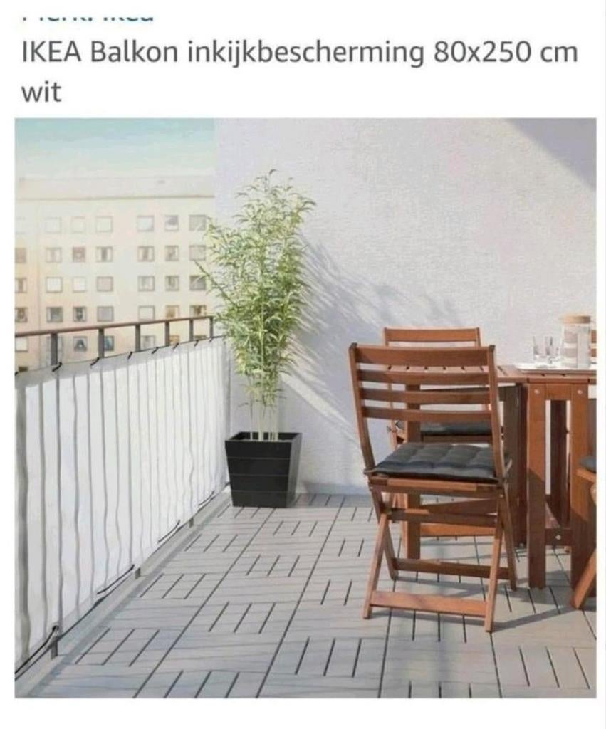 Schaduwdoek balkon, afscherming, inkijk bescherming balkon, Ophalen of Verzenden, Nieuw