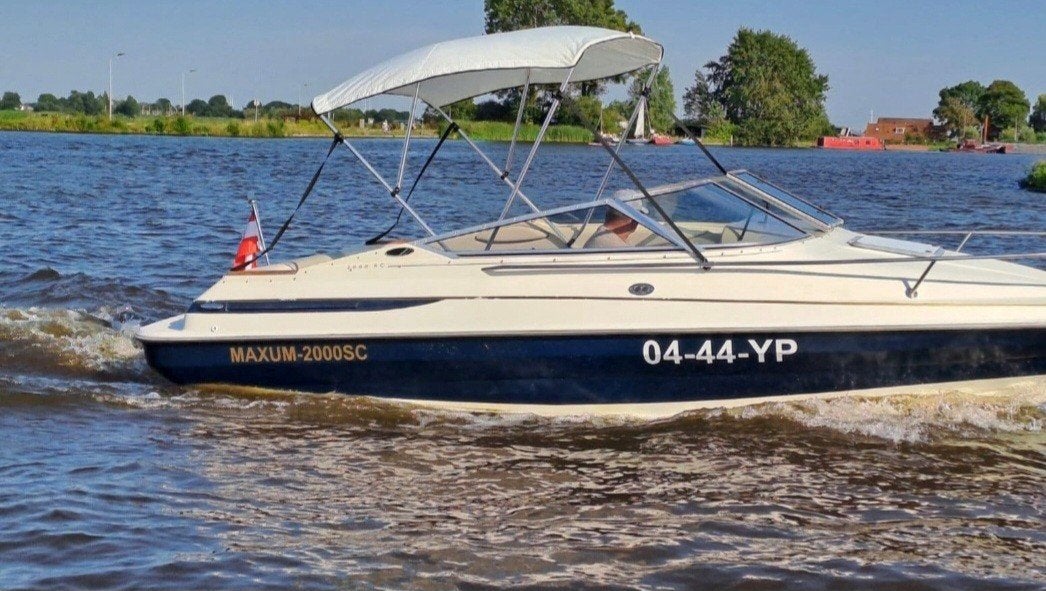 Maxum SC2000 speedboot - perfect voor de watersport!, Ophalen, Gebruikt, Afdekzeil, Polyester
