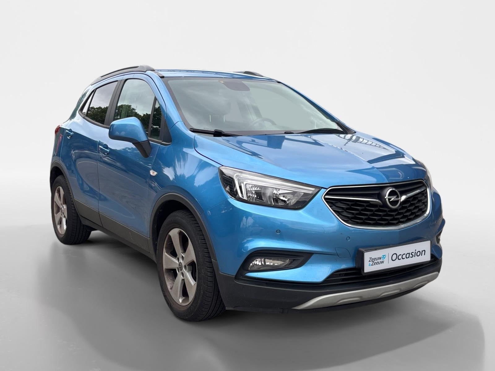 Opel Mokka X 1.4 Turbo Online Edition NAVI AIRCO CAMERA TREK, 12 maanden, Stof, Gebruikt, Blauw