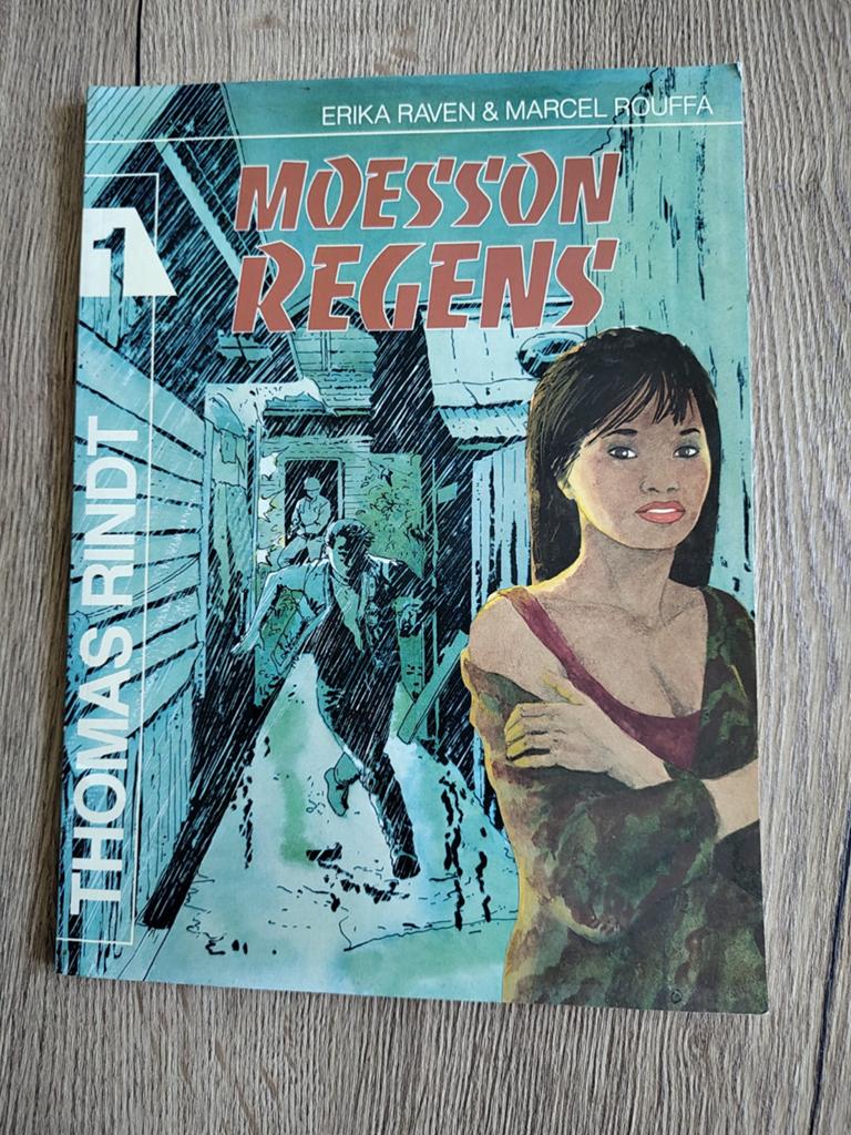 Moesson Regens - Erika Raven & Marcel Rouffa, Eén stripboek, Ophalen of Verzenden, Gelezen, Erika Raven & Marcel Rouffa