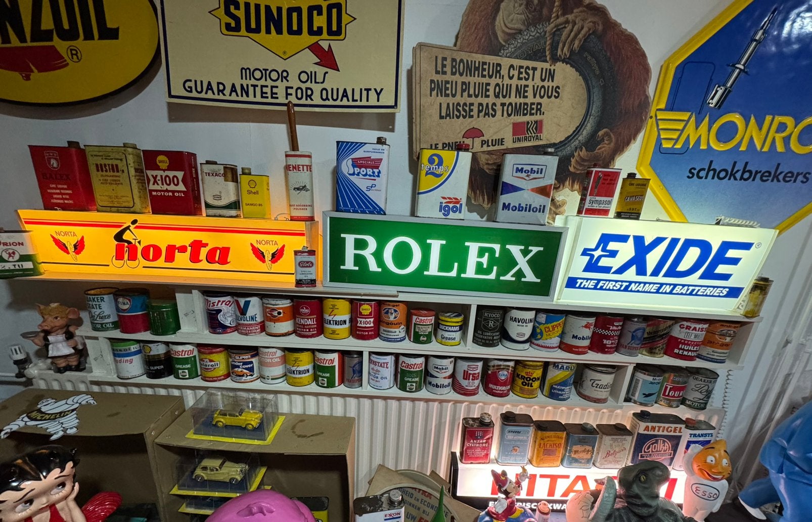 Diverse ronde 1 liter olie blikken, Verzamelen, Gebruikt, ., ., .