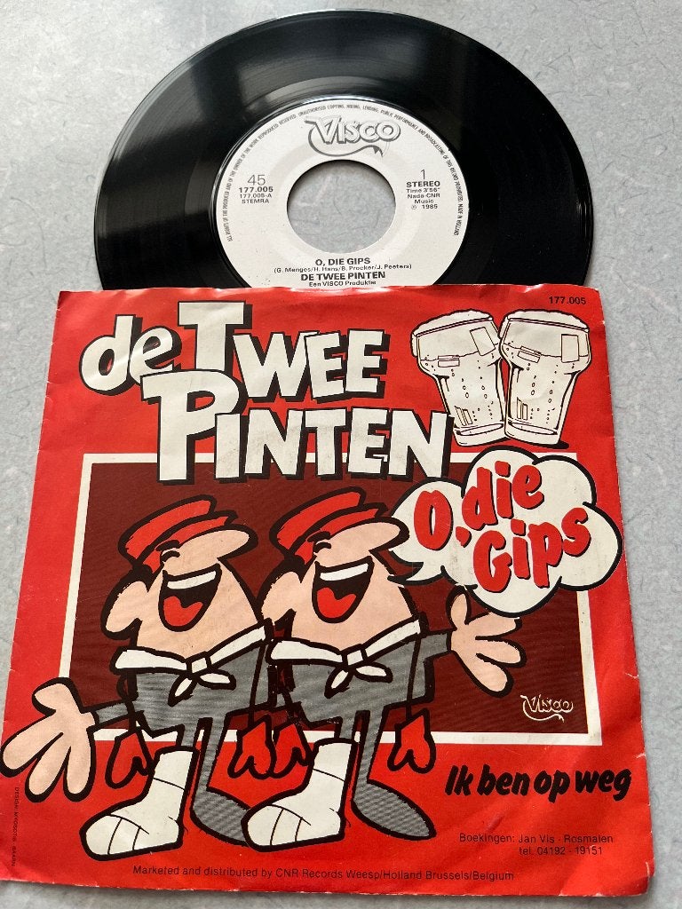 Piraat de Twee Pinten O, die Gips, Gebruikt, 7 inch, Ophalen of Verzenden, Fotohoes