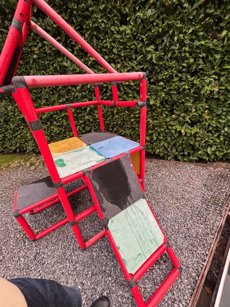 Robuust klimtoestel voor kinderen - Rood en kleurrijk, Kinderen en Baby's, Ophalen, Gebruikt, Klimwand