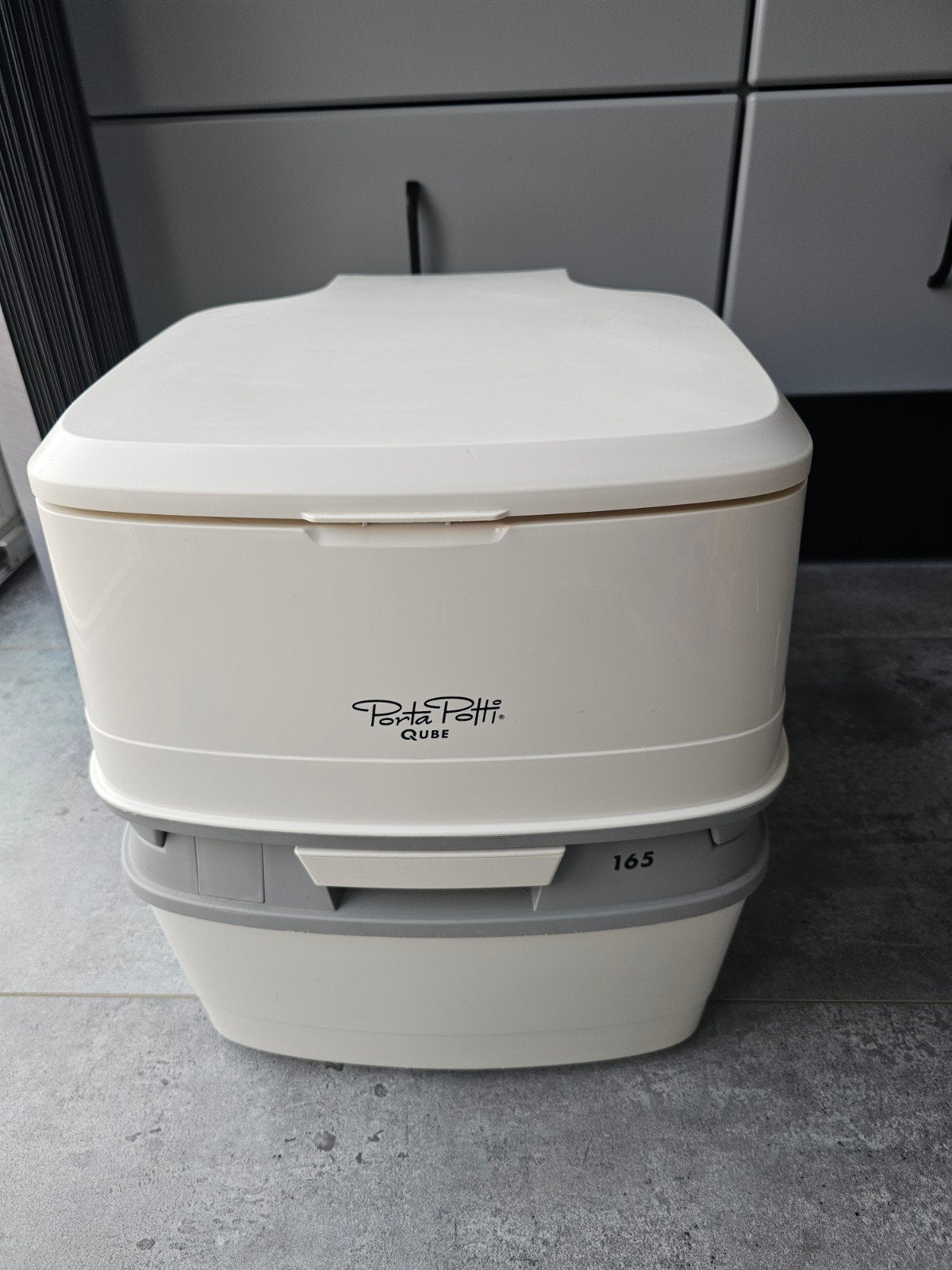 Thetford Porta Potti Cube 165 draagbaar toilet, Ophalen of Verzenden, Zo goed als nieuw