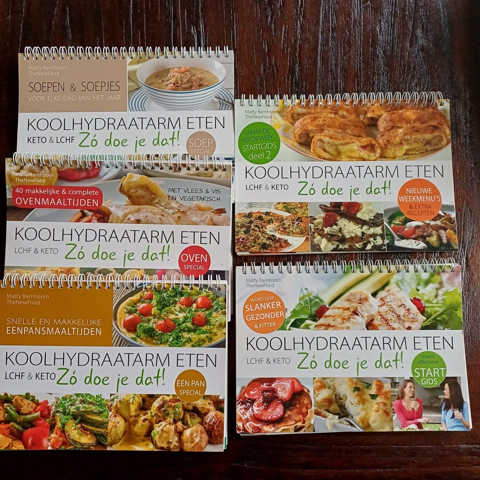 Koolhydraatarm Eten: Diverse Kookboeken (LCHF & Keto), Ophalen of Verzenden, Zo goed als nieuw, Matty Barnhoorn