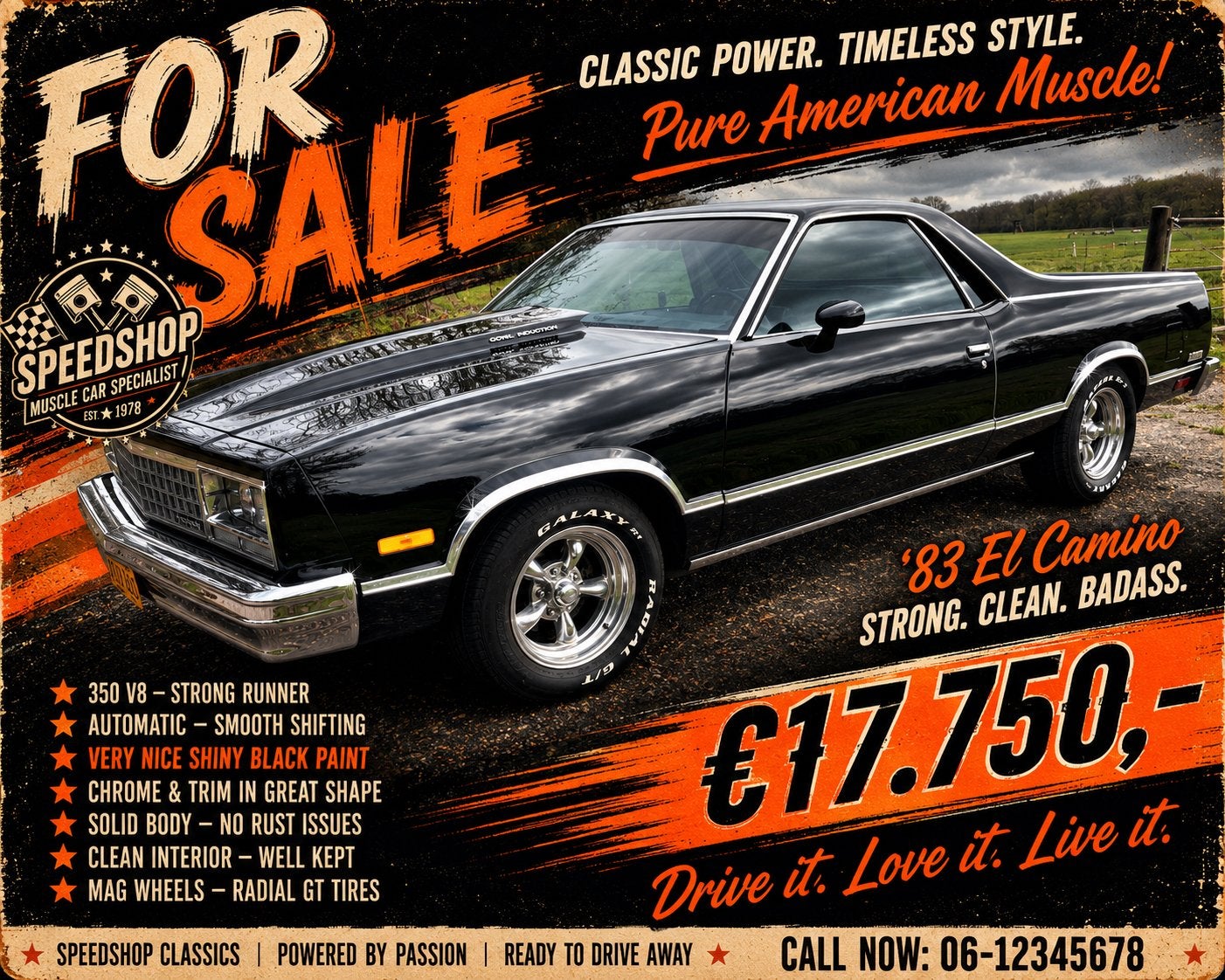 Chevrolet el camino v8 automaat, Automaat, Beige, Overige carrosserieën, Chevrolet