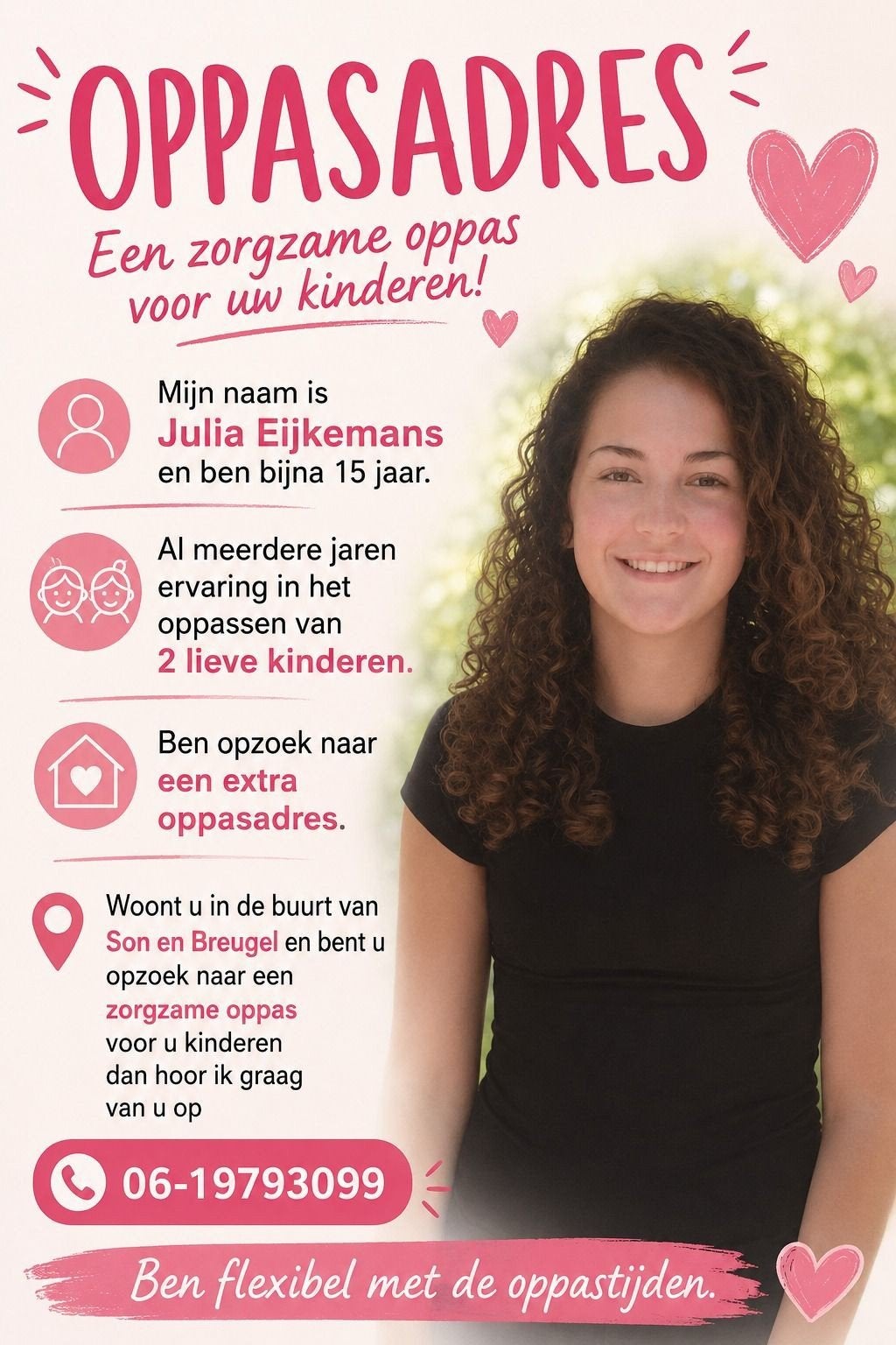 oppasadres gezocht, Ophalen