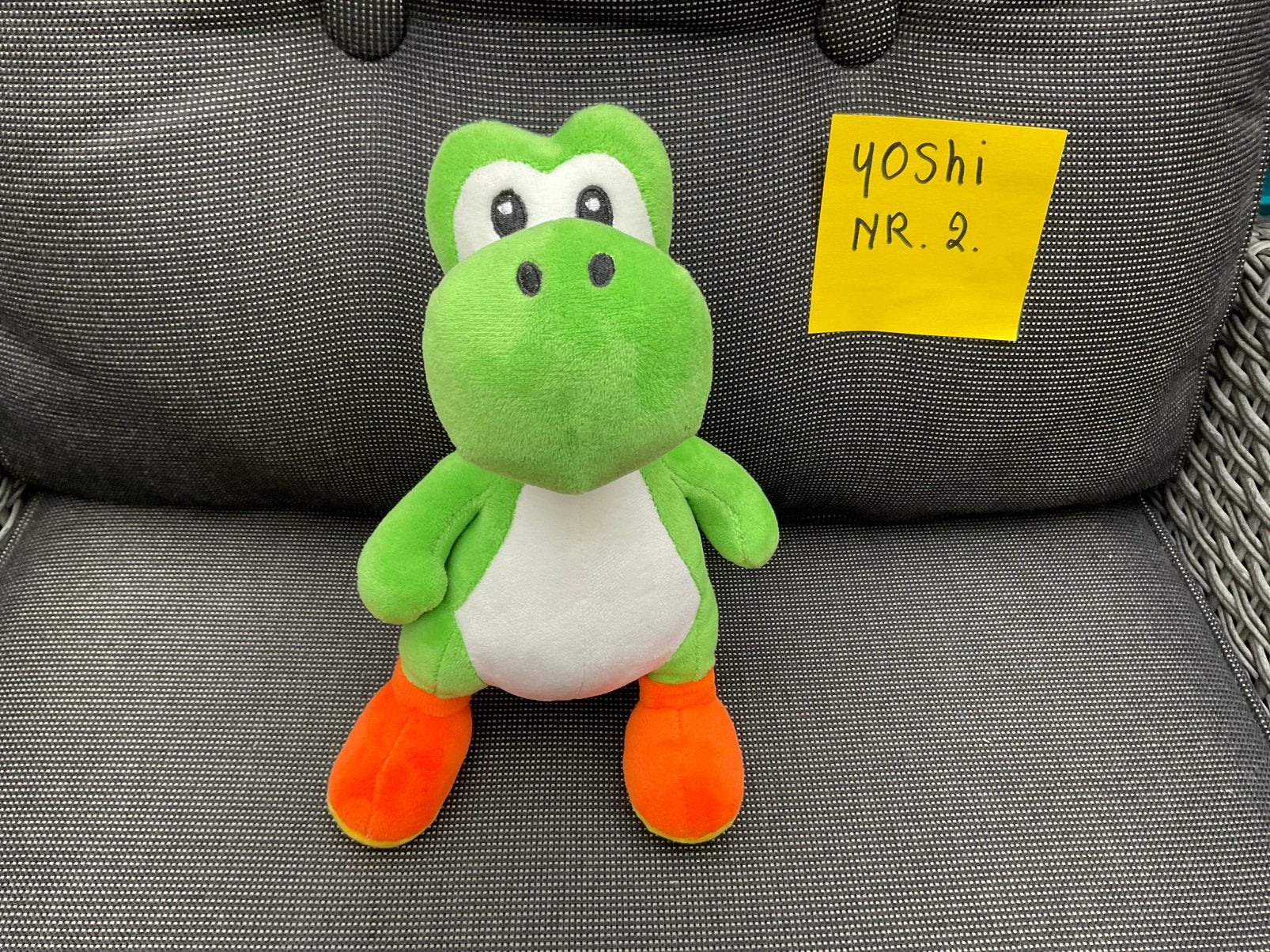 Nieuwe zgan Yoshi knuffel van Mario brothers kart, Ophalen, Overige figuren, Nieuw, Beeldje of Figuurtje