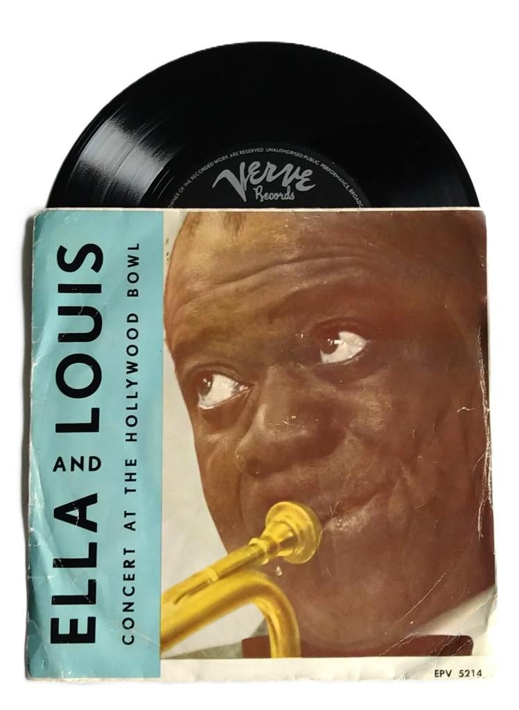 Louis & Ella - Concert at hollywood bowl EP (NL1958), Verzenden, Voor 1960, 7 inch, Zo goed als nieuw