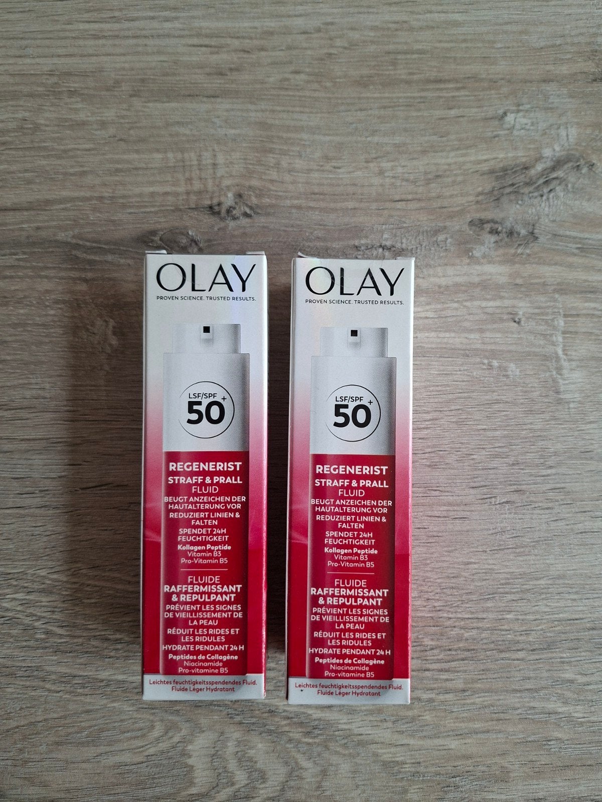 Olay Regenerist Straff & Prall Fluid SPF 50 - Nieuw & ZGAN, Ophalen of Verzenden, Zo goed als nieuw, Gehele gezicht, Verzorging