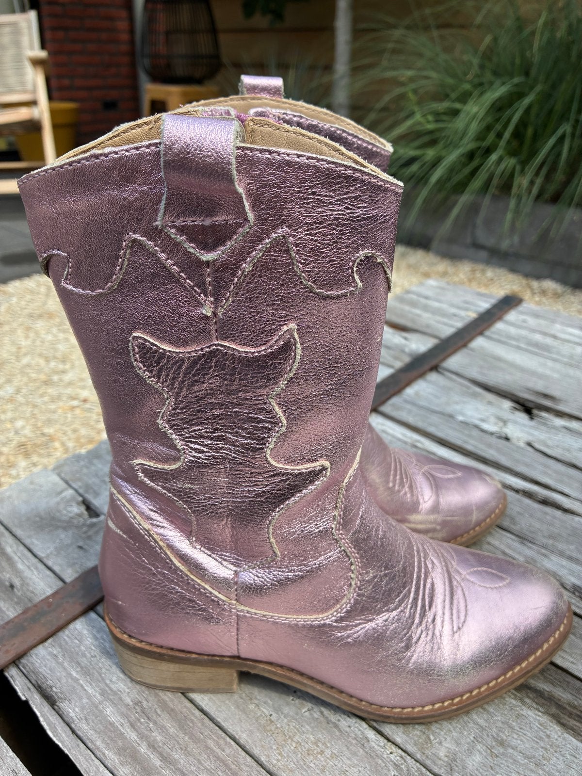 Roze Meisjes Laarzen - 24cm Hoog, Ophalen of Verzenden, Gebruikt, Meisje, Laarzen