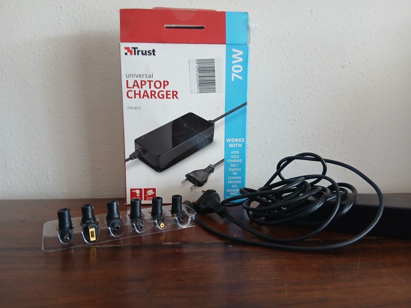 Trust Universele Laptop Oplader 70W - Diverse Aansluitingen, Ophalen of Verzenden