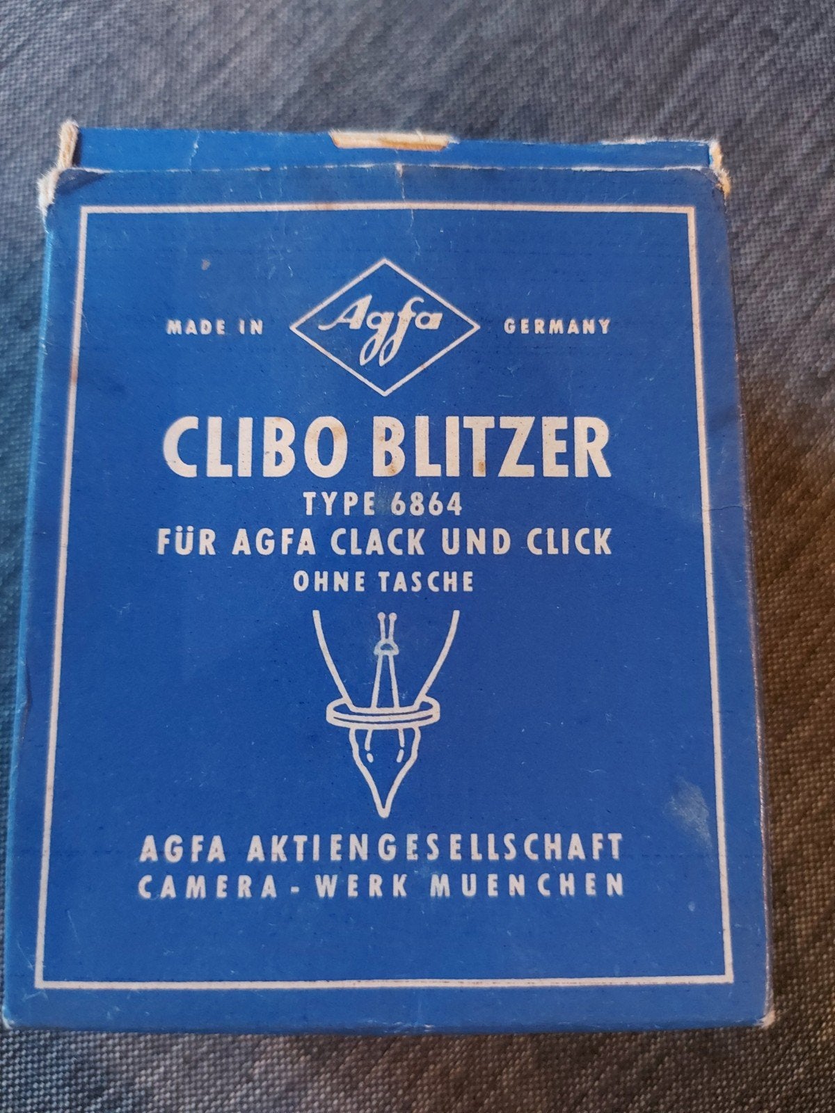Agfa Clibo Blitzer Type 6864 flitser voor Agfa Clack Click, Gebruikt, Voor analoge fotografie, Externe flitser, Ophalen of Verzenden