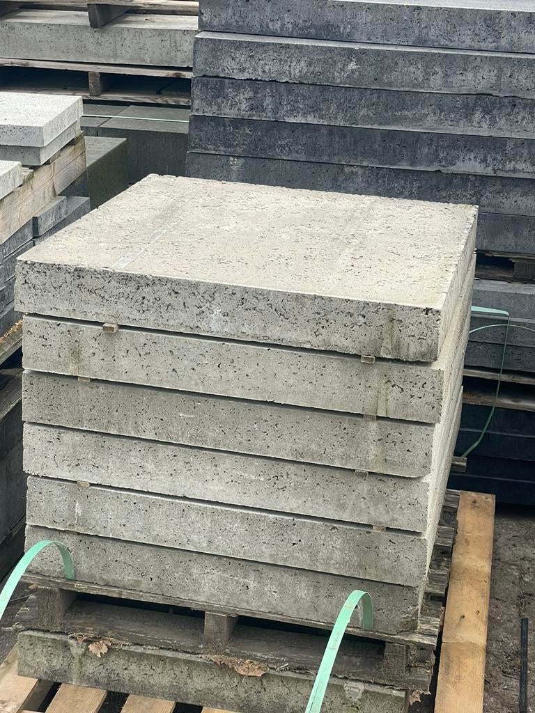 Oud Hollandse tegels Grijs 80x80x10 RESTPARTIJ, Ophalen, Nieuw, Beton, Terrastegels