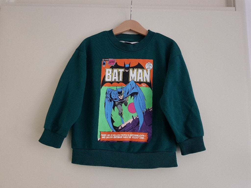 Trui / sweater Batman voor jongens -- maat 98 / 104 -- H&M, Trui of Vest, H&M, Ophalen of Verzenden, Zo goed als nieuw