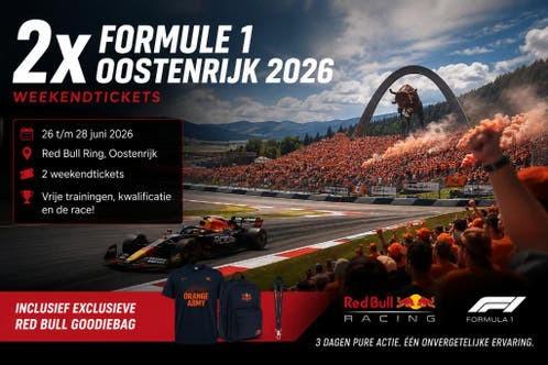 2x F1 Oostenrijk 2026 Tickets - Max Verstappen Tribune Mitte, Tickets en Kaartjes, Sport | Overige, Twee personen, Juni