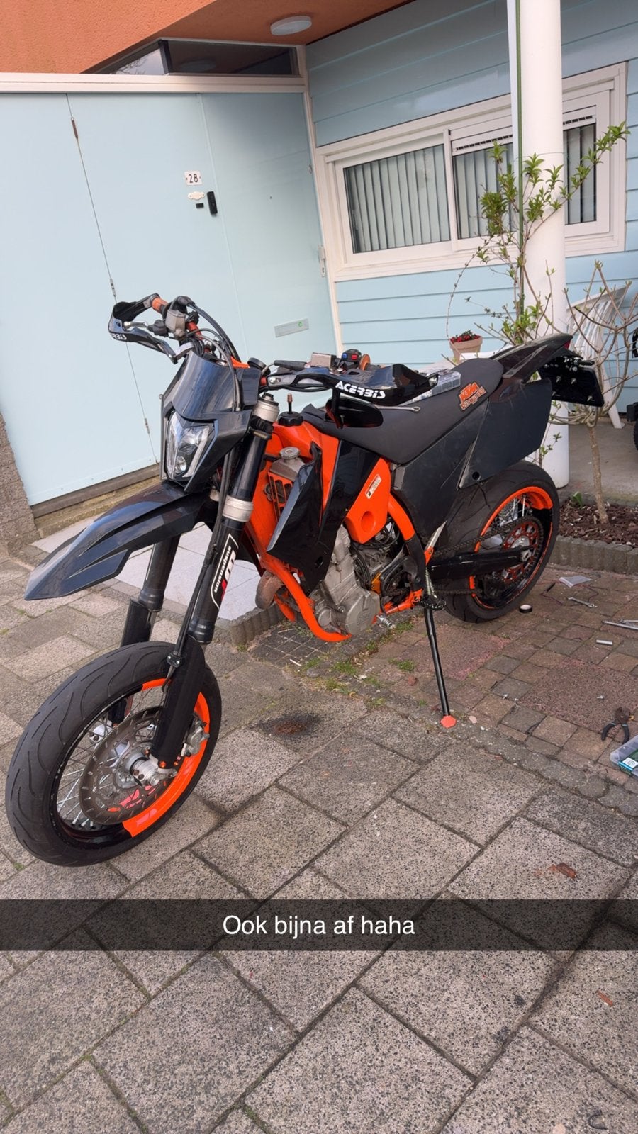 KTM 525 EXC Supermoto op A2 kenteken, Sportuitlaat, Gebruikt, Particulier, 510 cc