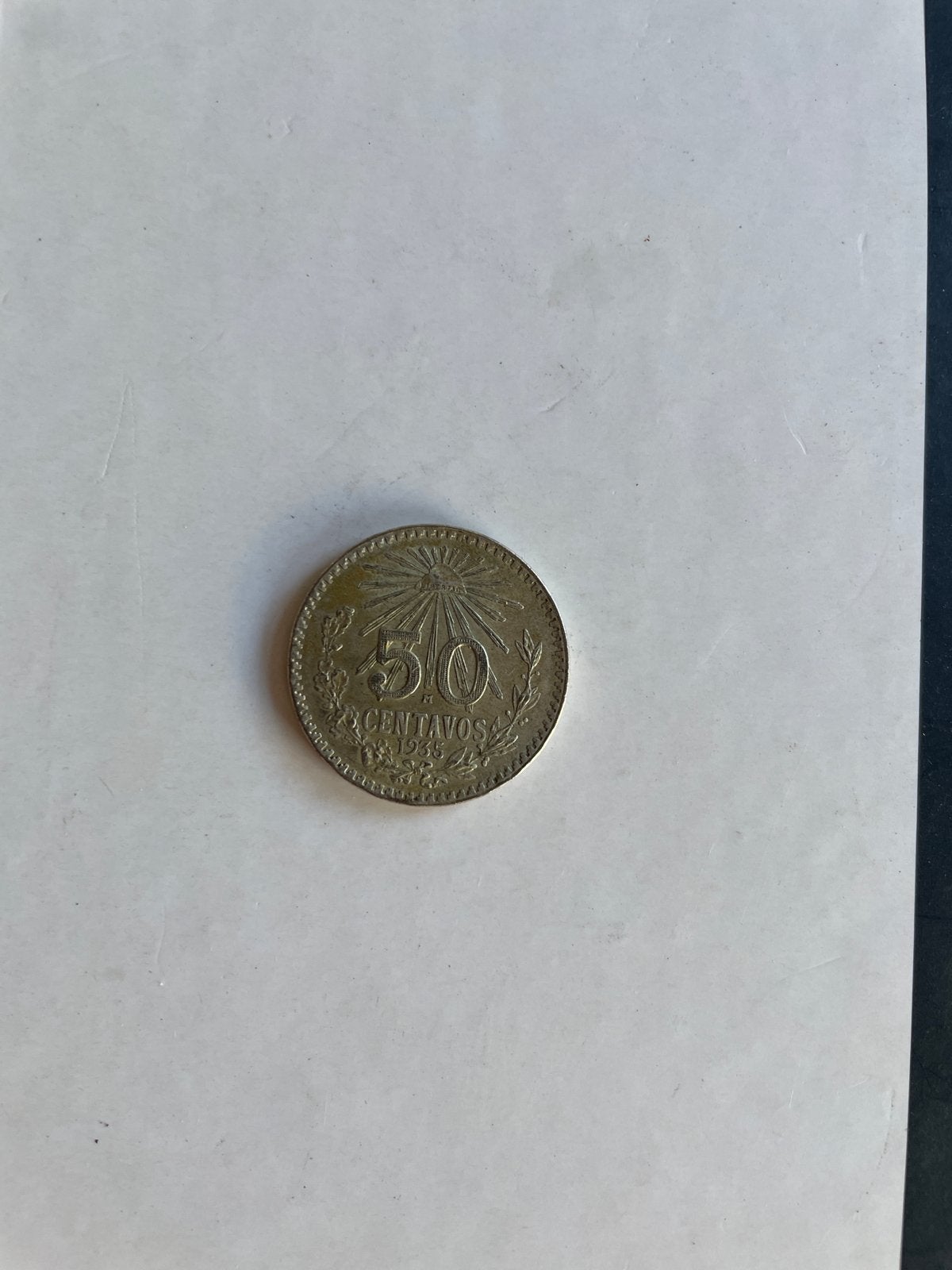 Zeldzame Mexicaanse 50 Centavos munt 1935, Ophalen of Verzenden, Zuid-Amerika, Losse munt