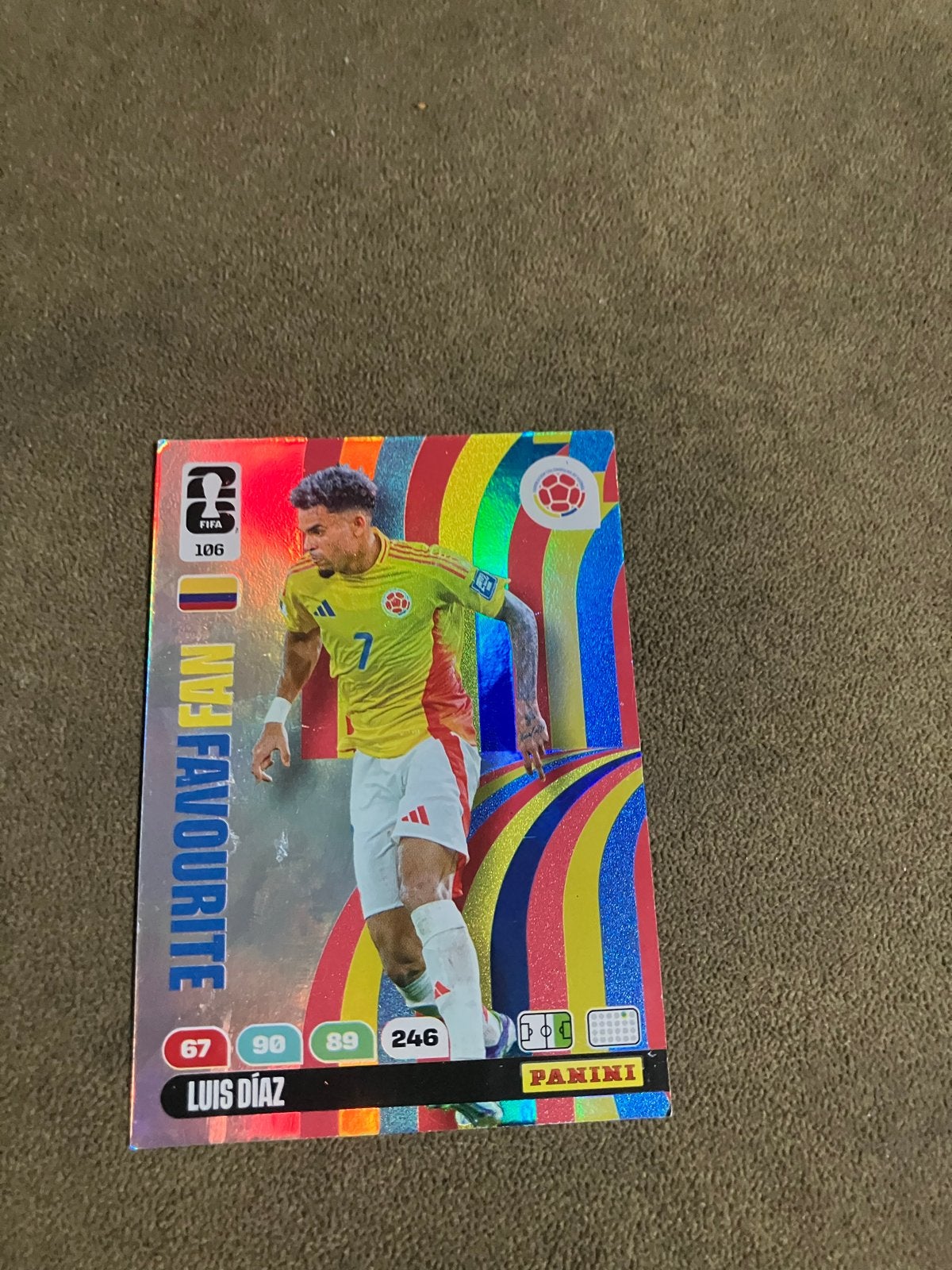 Luis Díaz Panini FIFA 365 Adrenalyn XL Voetbalkaart, Ophalen, Zo goed als nieuw, Buitenlandse clubs, Spelerskaart