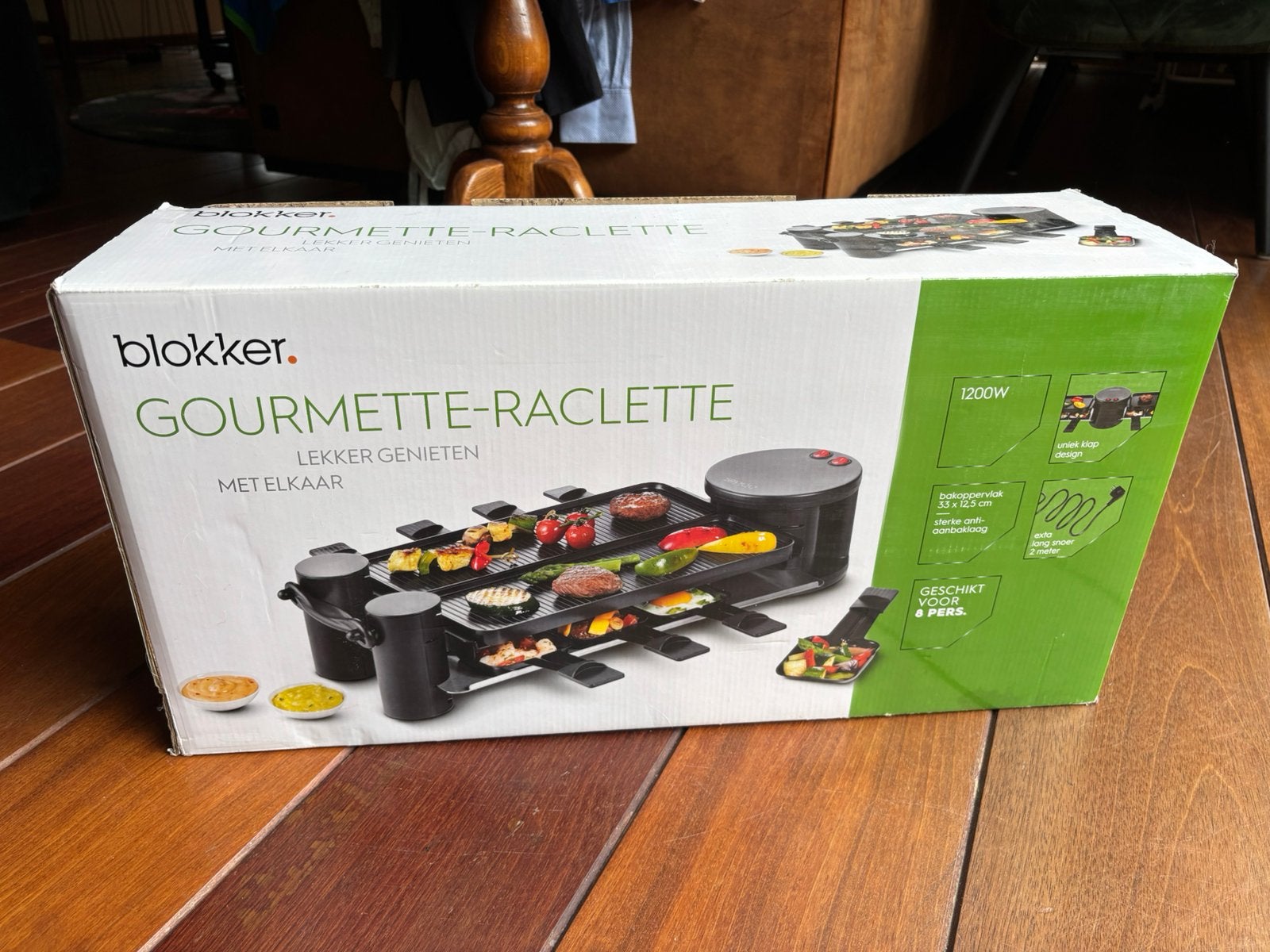 Gourmetstel voor 8 personen, Witgoed en Apparatuur, Ophalen of Verzenden, Zo goed als nieuw