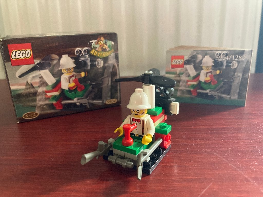 Lego 5904 Dino Island Microcopter (2000) compleet + doosje, Kinderen en Baby's, Speelgoed | Duplo en Lego, Compleet, Gebruikt