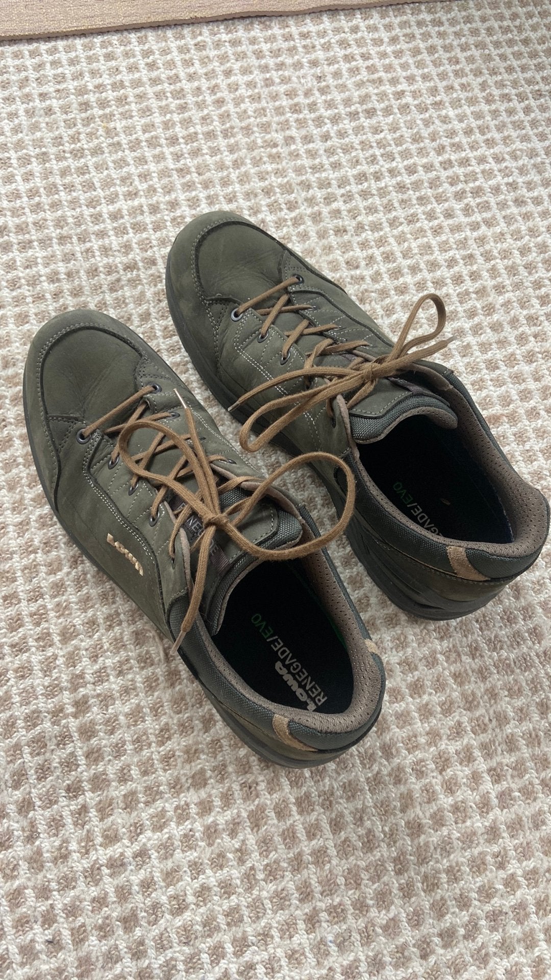 Donkergroene Lowa wandelschoenen heren, maat 46,5 (UK 11,5), Ophalen of Verzenden, Zo goed als nieuw, Schoenen