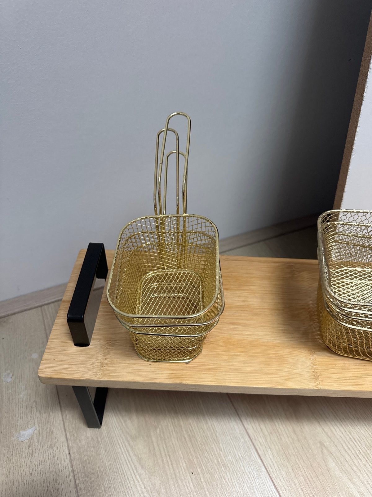 Gouden Frietmandjes - Set van 10, Overige typen, Goud, Verzenden, Zo goed als nieuw