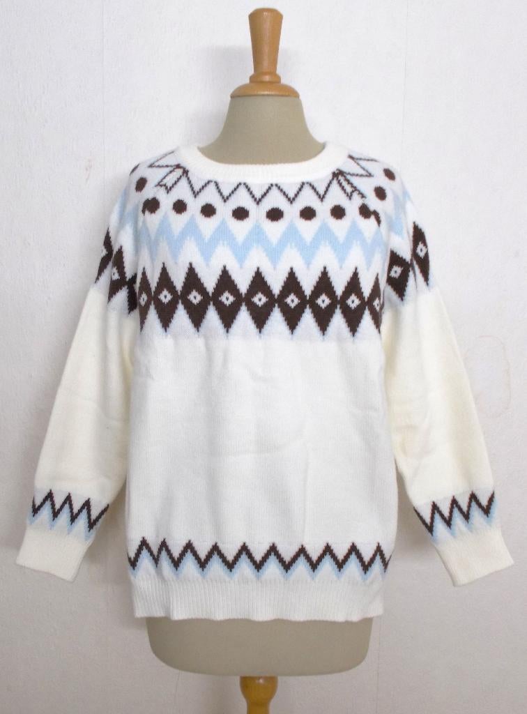 Noors/lopi look zacht en soepele mooie trui! XL, Verzenden, Zo goed als nieuw, Maat 46/48 (XL) of groter, Overige kleuren