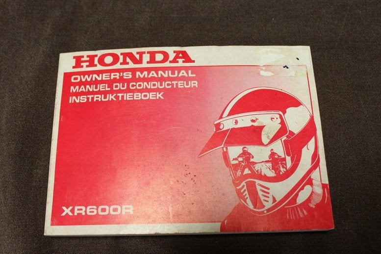 Honda XR600R 1991 motorfiets instructie boekje XR600 R, Motoren, Ophalen of Verzenden, Honda