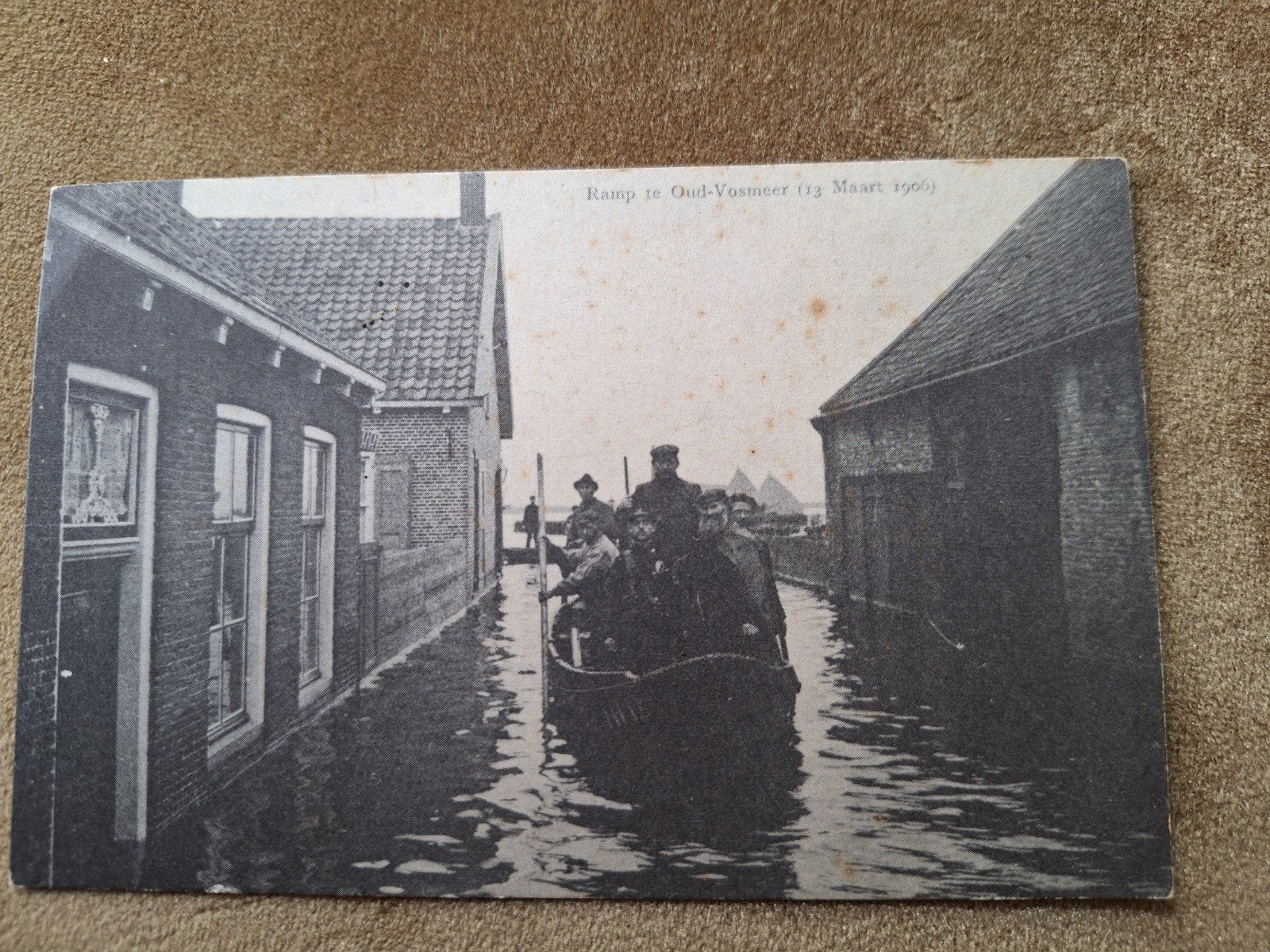 Zeldzame Ansichtkaart Ramp Oud-Vossemeer 1906, Ophalen of Verzenden, Ongelopen, Zeeland