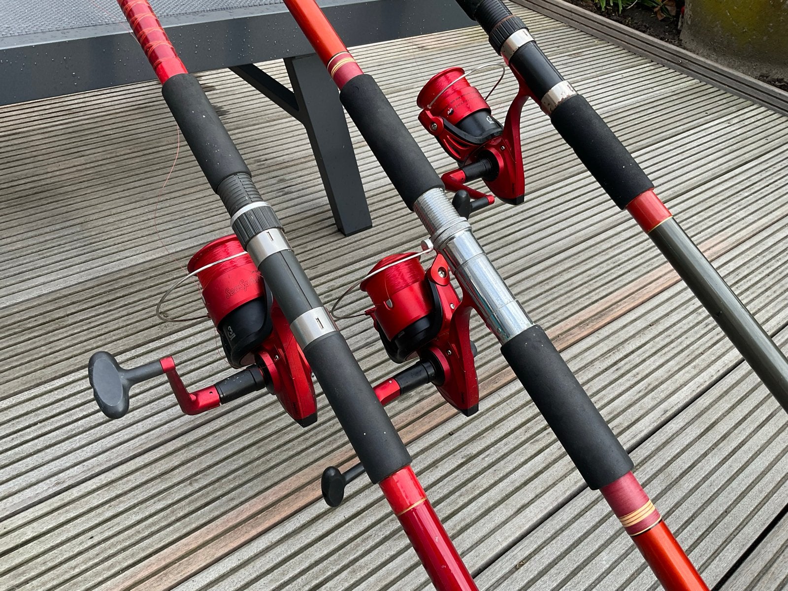 Set van 3 Werphengels met Molens - Albatros, Silstar, S.E.A., Watersport en Boten, Ophalen of Verzenden, Gebruikt, Werphengel