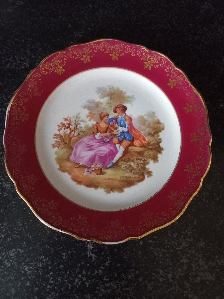 Limoges bord 25 cm doorsnee, Antiek en Kunst, Ophalen