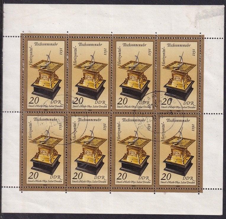 B454 - DDR Oost Duitsland michel 2798 gestempeld 10x in vel, Verzenden, DDR, Gestempeld