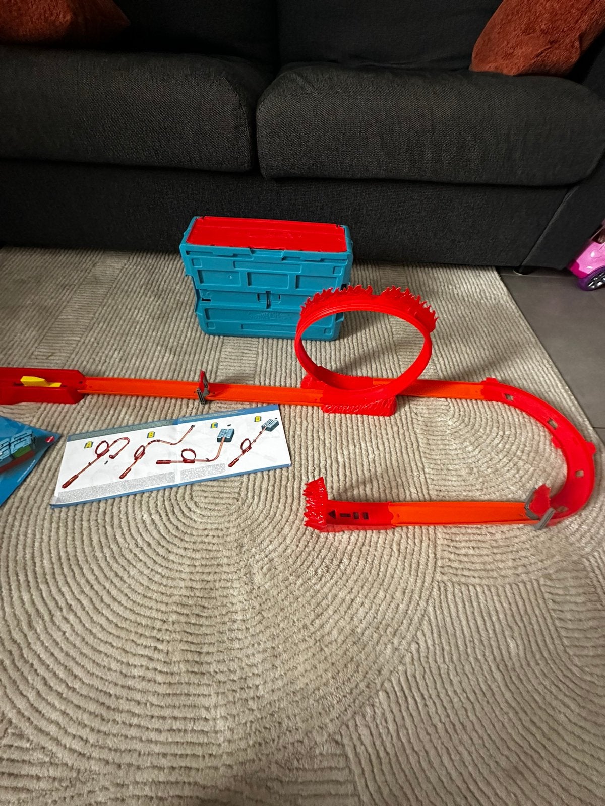 Hot Wheels Track Builder, Kinderen en Baby's, Speelgoed | Racebanen, Ophalen of Verzenden, Zo goed als nieuw, Hot Wheels, Met looping