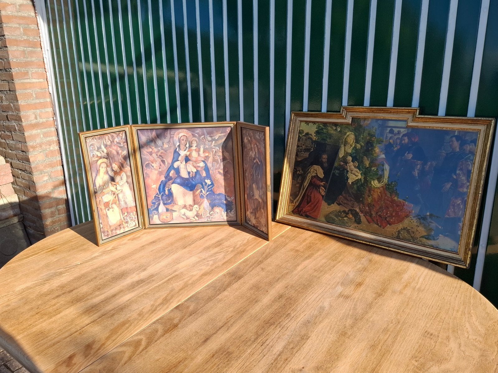 Religieuze prenten in lijst uit Klooster Gronsveld, Antiek en Kunst, Ophalen