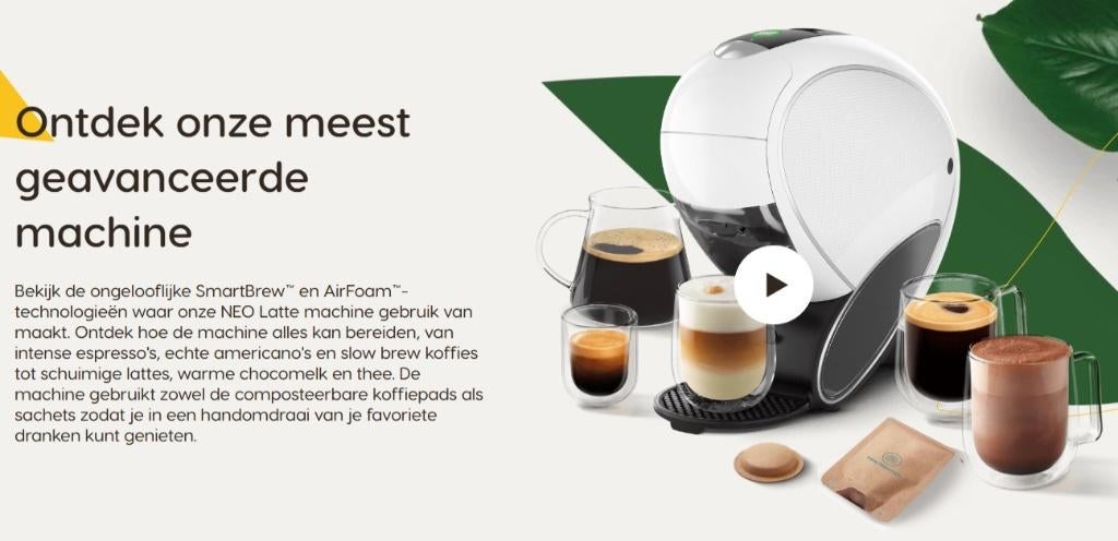 Dolce Gusto Neo-Latte, Ophalen, Koffiemachine, Zo goed als nieuw, 2 tot 4 kopjes