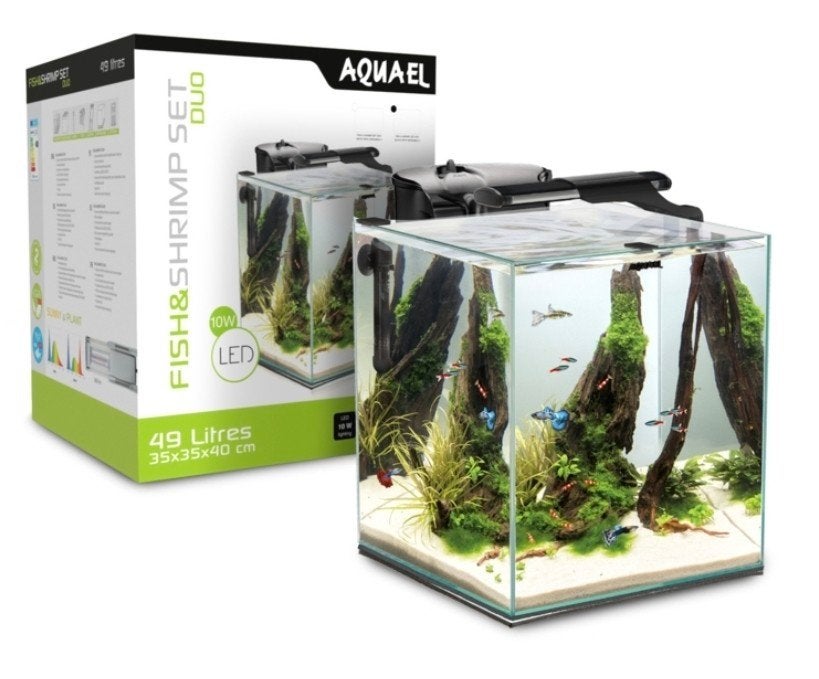vierkant aquarium met pomp en lamp, Ophalen, Osaka, Zo goed als nieuw, Leeg aquarium