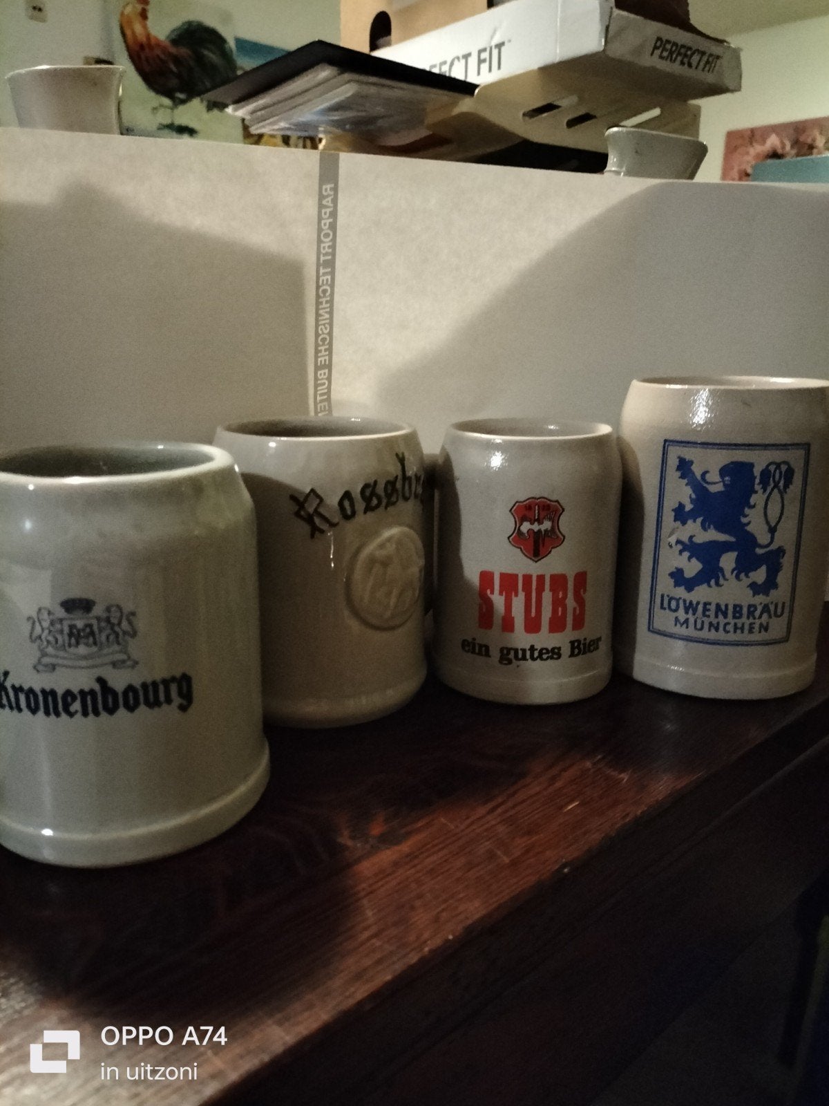 4 Bierpullen van diverse biermerken - Mooi voor verzamelaars, Ophalen of Verzenden, Gebruikt, Pul(len), Overige merken